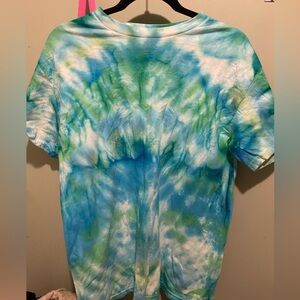 Blue and green tye dye men’s M women’s oversized fit